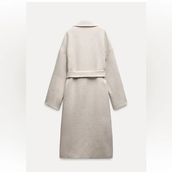 ZARA BELTED WRAP COAT ZW COLLECTION - Picture 5 of 9